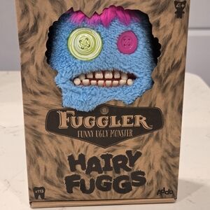 FUGGLER HAIRY FUGGS SASQUOOSH BLUE FUNNY UGLY MONSTER TOY 9inch